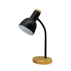 HOME NEAT - Lámpara de mesa moderno lámpara cabecera lámpara de escritorio negro