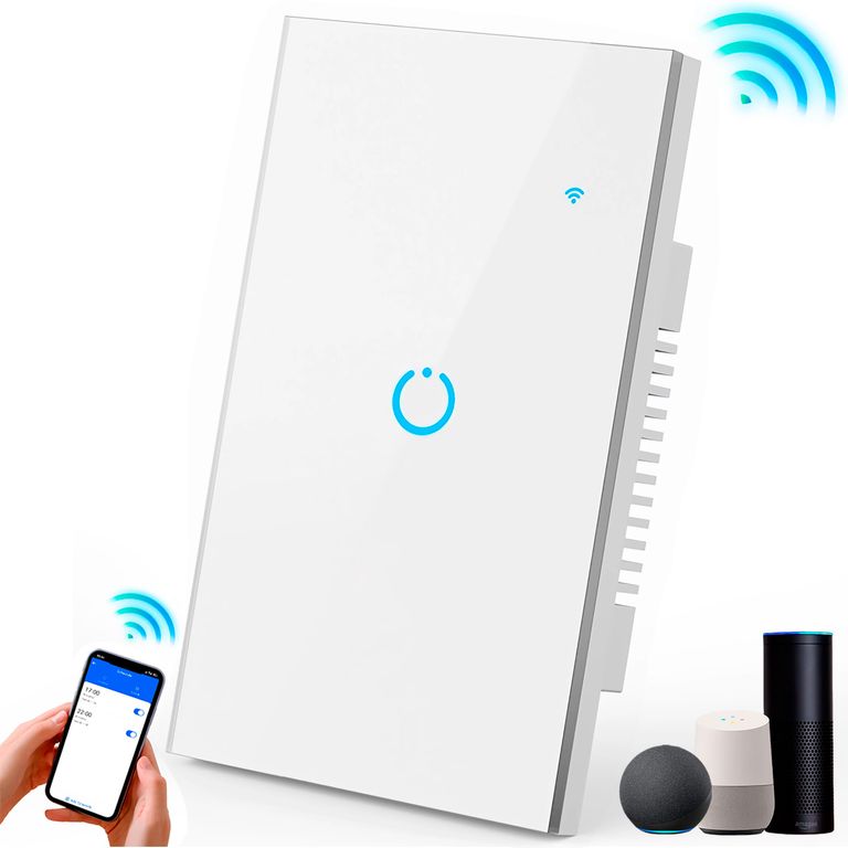 Interruptor Inteligente Universal Wifi Luz Smart Blanco Alexa 1 Banda
