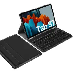 HOME NEAT - Funda teclado español ñ para galaxy tab s7 sm-t870 / t875 2020