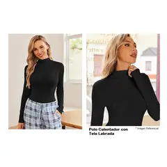 OEM - Polo Calentador Mujer Cuello Alto Labrado Micropolar Invierno Viaje