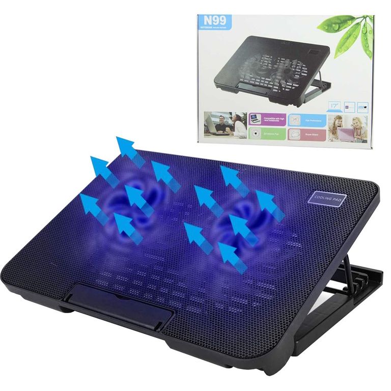 Base Cooler Laptop y Notebook de 9" a 17" Ventilador de 6 Niveles