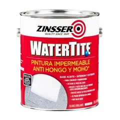 RUST OLEUM - ZINSSER WATERTITE PINTURA HIDRÓFUGA ANTI HONGO Y MOHO BLANCO 1 GALÓN