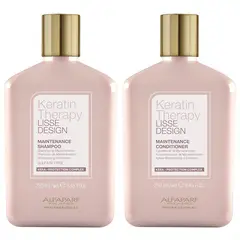 ALFAPARF MILANO - Shampoo Post Alisado Sin Sal + Acondicionador Alfaparf Keratin Therapy