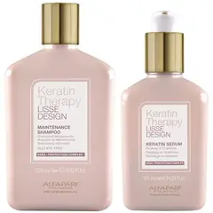ALFAPARF MILANO - Shampoo Post Alisado Sin Sal + Sérum Alfaparf Keratin Therapy