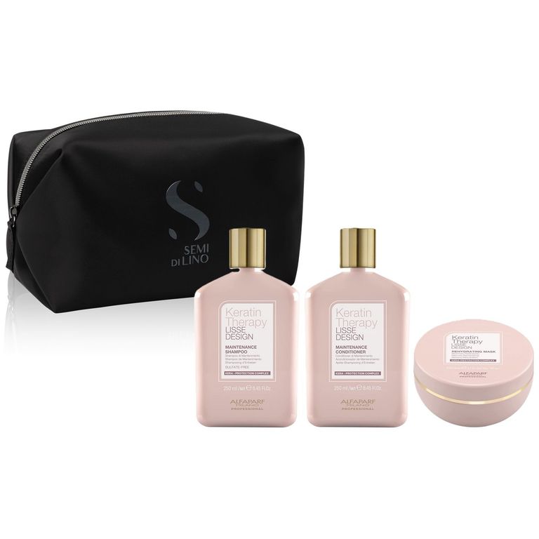 Shampoo + Acondicionador + Mascarilla Alfaparf Keratin Therapy