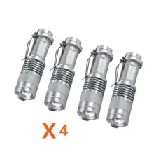 TRUPER - Linterna potente de aluminio led 40lm pack 4