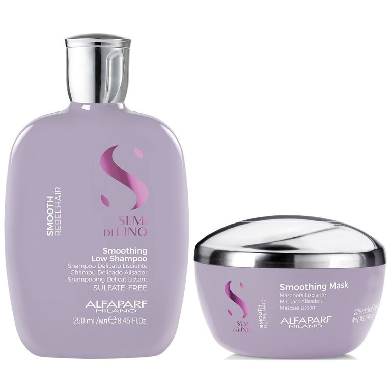 Shampoo Anti Frizz Sin Sal 250ml Mascarilla Alfaparf Smooth