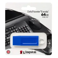 KINGSTON - Memoria Flash USB DataTraveler Exodia 64GB, USB 3.2