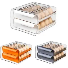 GENERICO - Organizador de huevo 2 niveles acrilico