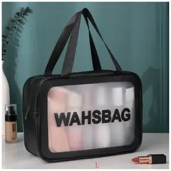 INSPIRA MARKET - Estuche bolso neceser grande para cosmeticos impermeable con asa