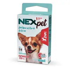 VETLINEX - ANTIPULGAS NEXPET 05 KG X 1 TABLETA.