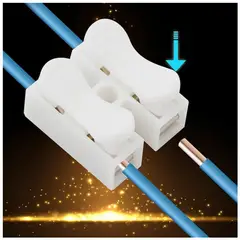 GENERICO - 20 Empalme Conector Rápido De Doble Canal Eléctrico