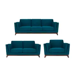 GENERICO - Juegos de Sala Cagliari 321 con Base de Zócalo Color Cobalto