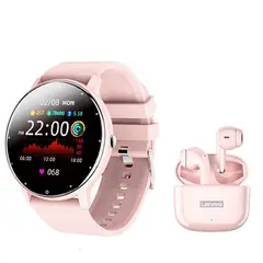 LENOVO - Audífonos LP40 Pro Tws y Toumi Fit 2 Reloj-Rosa