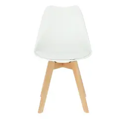 VENTITAS HOME - Silla Nórdica Larizza Blanca