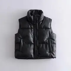 BLWOENS - Chaleco Cazadora Negro - Acolchado Y Casual