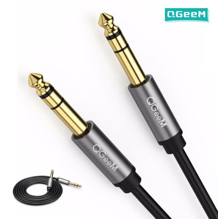 Cable 1m Macho Jack Estereo Pc Mp3 Guitarra 63mm 65mm TRS