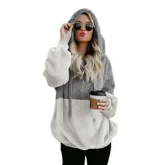 BLWOENS - Abrigo acolchado para mujer - Gris