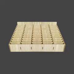 GENERICO - ORGANIZADOR MADERA 1 NIVEL PANTALLAS (60 DIVISIONES)