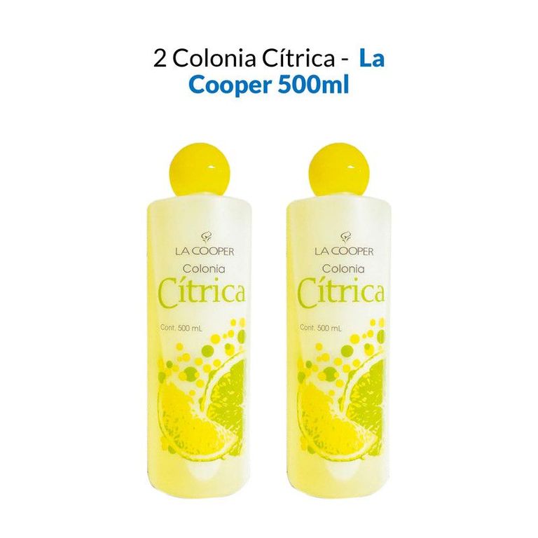 2 Colonia Cítrica La Cooper x 500ml