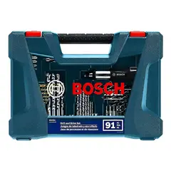 Bosch - Juego Set de Accesorios Puntas y Brocas V-Line 91 Piezas Ms4091