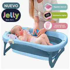 BABY KITS - Tina Pleglable JELLY Con Termostato BLUE