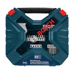 BOSCH - Juego Set de 65 Piezas de Puntas y Brocas X-Line Ms4065