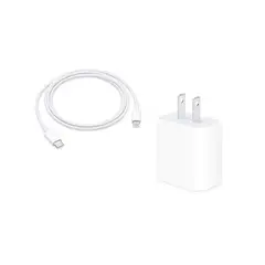 GENERICO - Cargador Para iPhone 20W Cable de Carga - Blanco