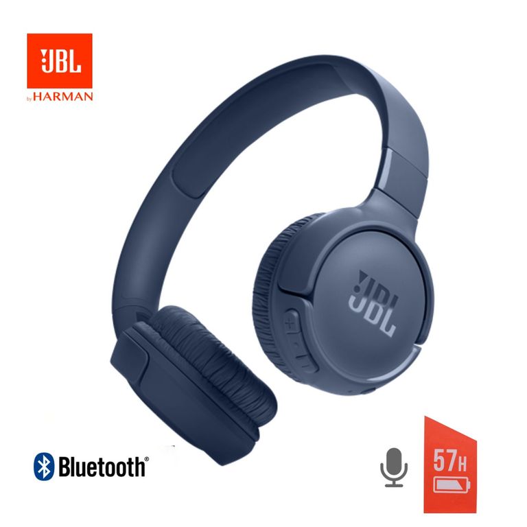 Audifonos Bluetooth 5.3 Pure Bass Sound Tune 520BT Azul