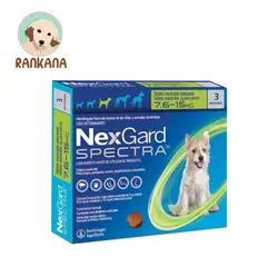 NEXGARD - Antipulgas Spectra Perros 7.6-15 Kg X 3 Tabletas
