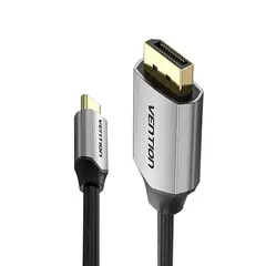 VENTION - Cable Usb C 3.1 - Displayport Macho 4k 60hz Laptop Pc 1m