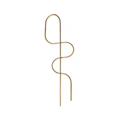 UN CUARTO VERDE - Soporte de metal para plantas parante tutor 70cm color Dorado