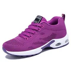 BLWOENS - Zapatillas casuales antideslizante mujer zapatos -púrpura