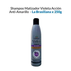 LA BRASILIANA - Shampoo Matizador Violeta Acción Anti-Amarillo - x 250g