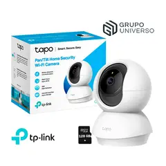 TP LINK - Cámara de Vigilancia Wi-Fi Tapo C210 360° 3MP 2K + SD 128GB