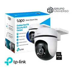 TP LINK - Cámara de Vigilancia Wi-Fi Exterior Tapo C500 360° 1080P + SD 64GB