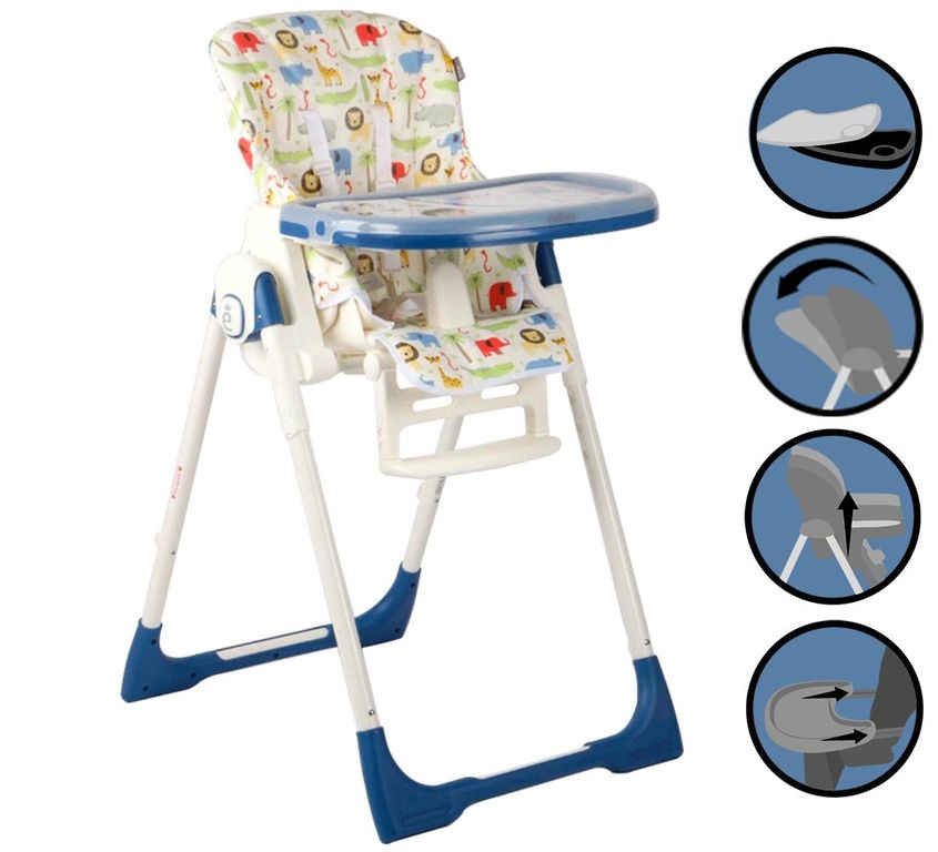 Silla de Comer Regulable NELLY 650 Azul