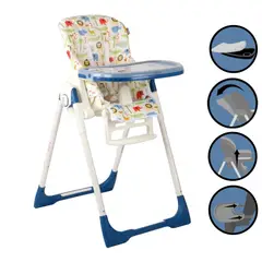 EVEZO - Silla de Comer Regulable NELLY 650 Azul