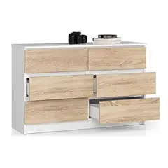 DIBA MUEBLES - Comoda 6 Cj Calvi Roble