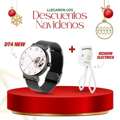 OEM - SMARTWATCH DT4 New Dama 02 correas silicona y metal Color Negro