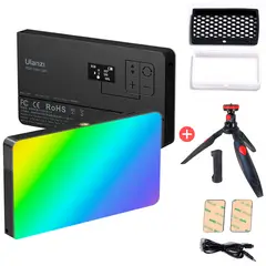 ULANZI - Luz Led Rgb Lt002 + 2 Filtros + Trípode Multiusos