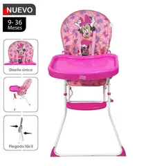 DISNEY BABY - Silla de Comer plegable Minie Rosado