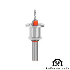 GENERICO - Avellanador para Melamina Madera con tope Profundidad 3x8mm