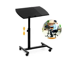 GENERICO - Mesa Laptop Escritorio Plegable para Computadora Laptop con Ruedas