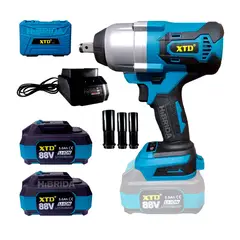 XTD - Llave De Impacto 88v 700Nm Auto Camionetas 2 Baterías