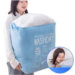 ELMEJORPRECIO - Cesta De Ropa Impermeable Multiuso Con Ajuste Washday Celeste