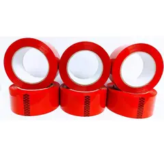 GENERICO - Cinta de embalaje de colores 200 Yardas - Rojo / 1 Und.