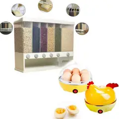 GENERICO - Combo Dispensador de cereal Hervidor de huevo