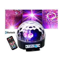 GENERICO - Bola disco luces led audioritmica fiesta evento mp3 bluetooth