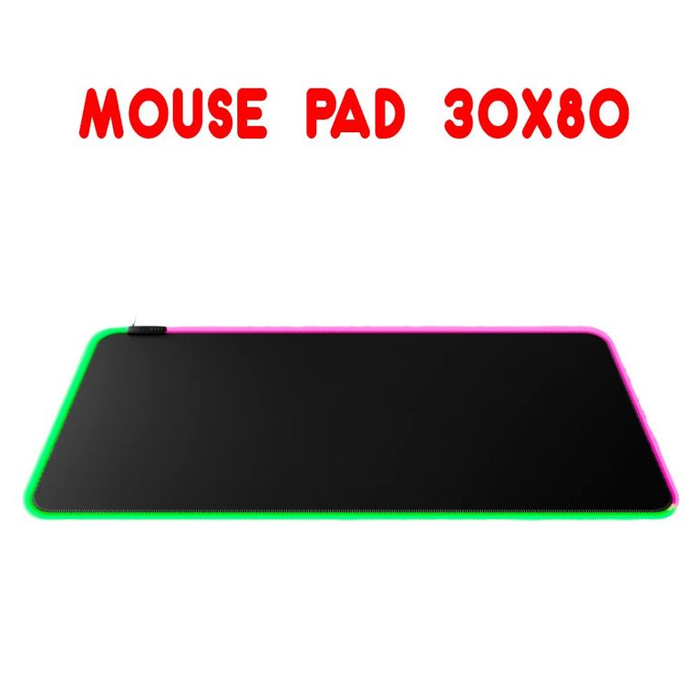 Pad Mouse Gamer Rgb Retro Iluminada De 80x30cmx04mm Para PC y Laptop